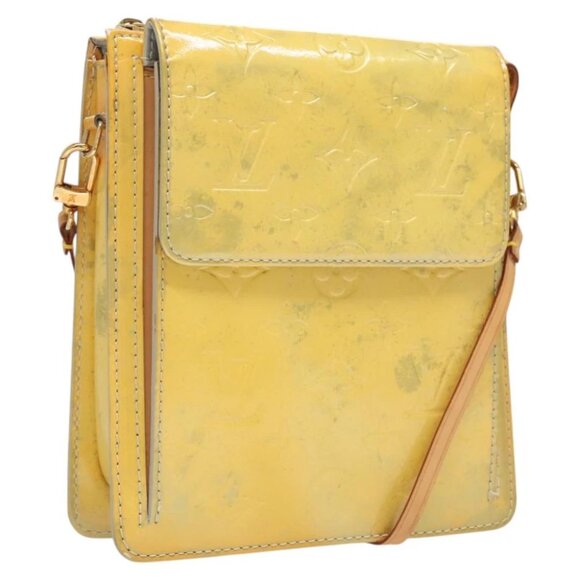 LOUIS VUITTON Monogram Vernis Motto Accessory Pouch Gris M91030 LV Auth 118370 - Picture 1 of 16